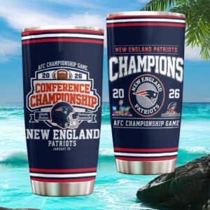 New England Patriots 2026 AFC Conference Championship Game Commemorative Tumbler