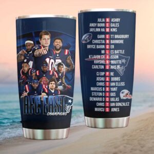 New England Patriots AFC East Champions Player Name Acrostic Tumbler