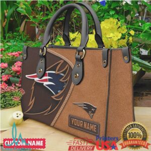 New England Patriots Custom Name Handbag Stylish NFL Team Shoulder Bag