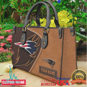New England Patriots Custom Name Handbag Stylish NFL Team Shoulder Bag