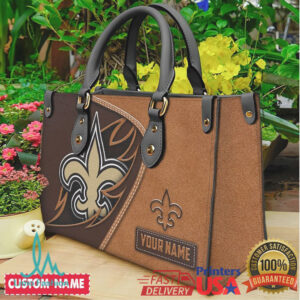 New Orleans Saints Personalized Handbag Custom Name NFL Luxury Tote