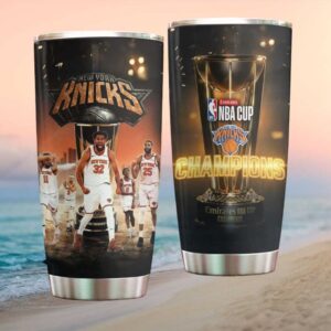 New York Knicks NBA TumblerChampions Trophy Graphic Insulated Travel Tumbler