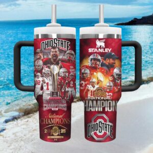 Ohio State Buckeyes 2024 National Champions Football Fan Tumbler