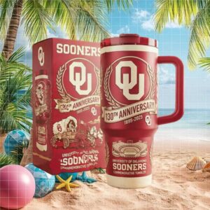 Oklahoma Sooners 130th Anniversary University of Oklahoma Commemorative Tumbler