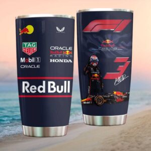 Oracle Red Bull Racing F1 Max Verstappen World Champion Driver & Car Graphic Tumbler