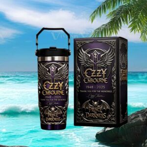Ozzy Osbourne Prince of Darkness Tribute “Thank You For The Memories” Luxury Tumbler