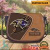 Green Bay Packers Personalized Leather Saddle Bag with Name Green Bay Packers Personalized Leather Saddle Bag with Name