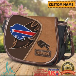 Personalized Buffalo Bills NFL Custom Name Saddle Crossbody Bag