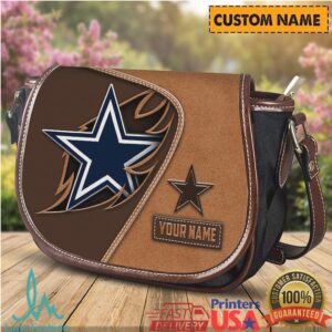 Personalized Dallas Cowboys NFL Custom Name Saddle Crossbody Bag
