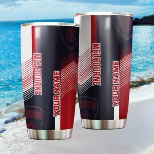 Personalized Melbourne Demons AFL Tumbler Custom Name Stainless Steel Tumbler