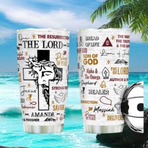 Personalized Names of Jesus Christian Tumbler with Custom Name