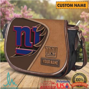 Personalized New York Giants NFL Custom Name Saddle Crossbody Bag