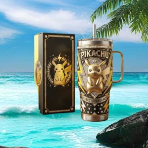 Pikachu Electric Legend 40oz Tumbler with Gift Box