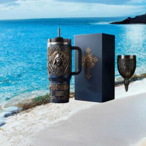 Powerwolf “Army of the Night” Gothic Wolf Crest 3D Ornamental Tumbler