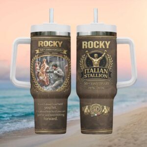Rocky Balboa 50th Anniversary 1976 2026 Italian Stallion Training Meat Tumbler