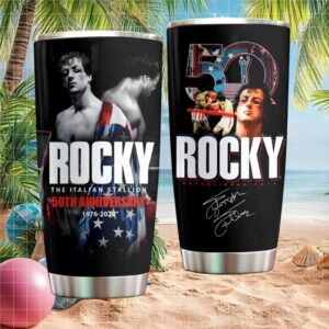 Rocky The Italian Stallion 50th Anniversary 1976 2026 Boxing Tribute Tumbler