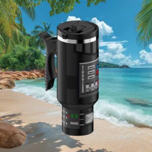 Sci Fi Villain Space Commander Armor Design 40oz Insulated Travel Tumbler