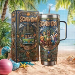 Scooby Doo 57th Anniversary Mystery Machine Haunted Mansion 40oz Tumbler