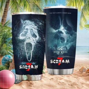 Scream 7 Ghostface “The Past Always Comes Back” Woodsboro House Tumbler