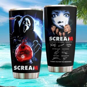 Scream VI Ghostface Snowglobe Slasher Movie Cast Signatures Tumbler