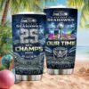 Seattle Seahawks Super Bowl LX Champions Black & Silver 50th Anniversary Logo Tumbler Seattle Seahawks Super Bowl LX Champions Black & Silver 50th Anniversary Logo Tumbler