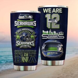 Seattle Seahawks 50th Anniversary 1976 2026 “It's In My DNA” Fan Tumbler