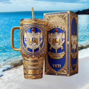 Sigma Gamma Rho SGRho Sorority 1922 Luxury 3D Jeweled YETI Tumbler
