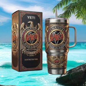 Slayer Reign In Blood Heavy Metal 3D Tumbler Limited Edition Band Merch Wrap