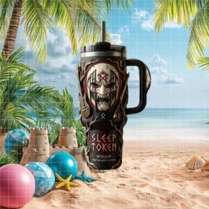 Sleep Token “Take Me Back To Eden” Mask Worship Band 40oz Tumbler