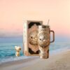 Personalized New England Patriots Tumbler Digital Camo Skull Drip Personalized New England Patriots Tumbler Digital Camo Skull Drip