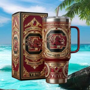South Carolina Gamecocks Luxury Jeweled Yeti Tumbler Forever To Thee Edition