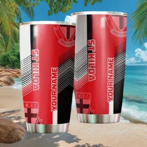 St Kilda Saints AFL Personalized Tumbler Custom Name Footy Fan Gift