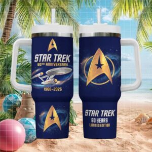 Star Trek 60 Years Limited Edition USS Enterprise Blue Tumbler