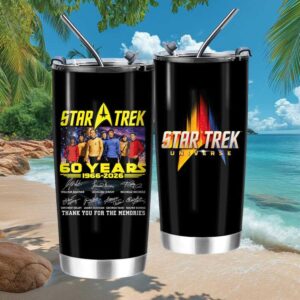 Star Trek 60th Anniversary 1966 2026 Signature Edition Stainless Steel Tumbler