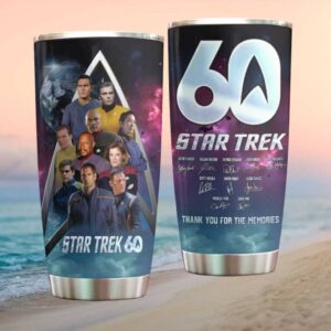 Star Trek 60th Anniversary Multiverse Cast Signed Memories Tumbler