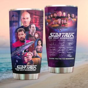 Star Trek The Next Generation TNG Cast Signature Tribute Design