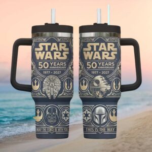Star Wars 50 Years Anniversary 1977 2027 “This Is The Way” Art Deco Wrap
