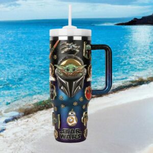 Star Wars Galaxy Grogu & Mandalorian Space Battle Tumbler