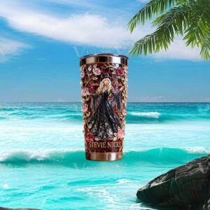 Stevie Nicks Fleetwood Mac Gothic Rose Bohemian Style Tumbler