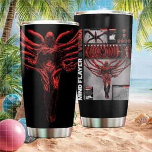 Stranger Things Vecna & Mind Flayer Infographic Stainless Steel Tumbler