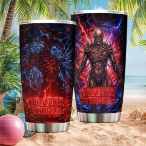 Stranger Things Vecna and Mind Flayer Monster Art Tumbler Wrap