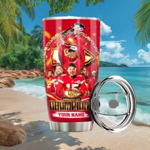 Super Bowl LVIII Champions Kansas City Chiefs Personalised Tumbler