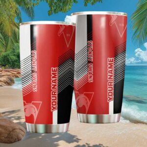 Sydney Swans AFL Custom Tumbler Personalized Fan Gift Insulated Drinkware