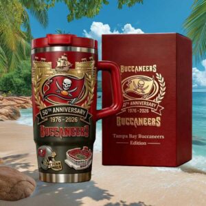 Tampa Bay Buccaneers 50th Anniversary (1976 2026) Collector's Edition Tumbler