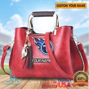 Tennessee Titans Personalized Name Luxury Leather Satchel Purse
