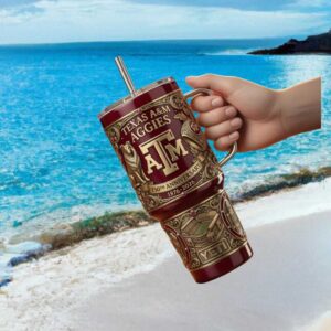 Texas A&M Aggies 150th Anniversary Limited Edition 3D Embossed Tumbler