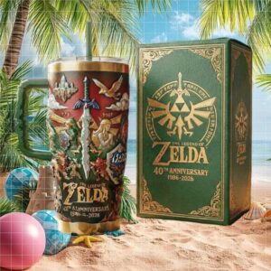 The Legend of Zelda 40th Anniversary Master Sword Green 40oz Tumbler