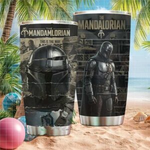 The Mandalorian “This Is The Way” Star Wars Bounty Hunter 20oz Tumbler