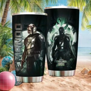 The Mandalorian and Grogu Mando Star Wars Bounty Hunter Tumbler