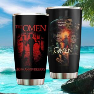 The Omen 50th Anniversary Horror Movie Poster “You Have Been Warned” Tumbler
